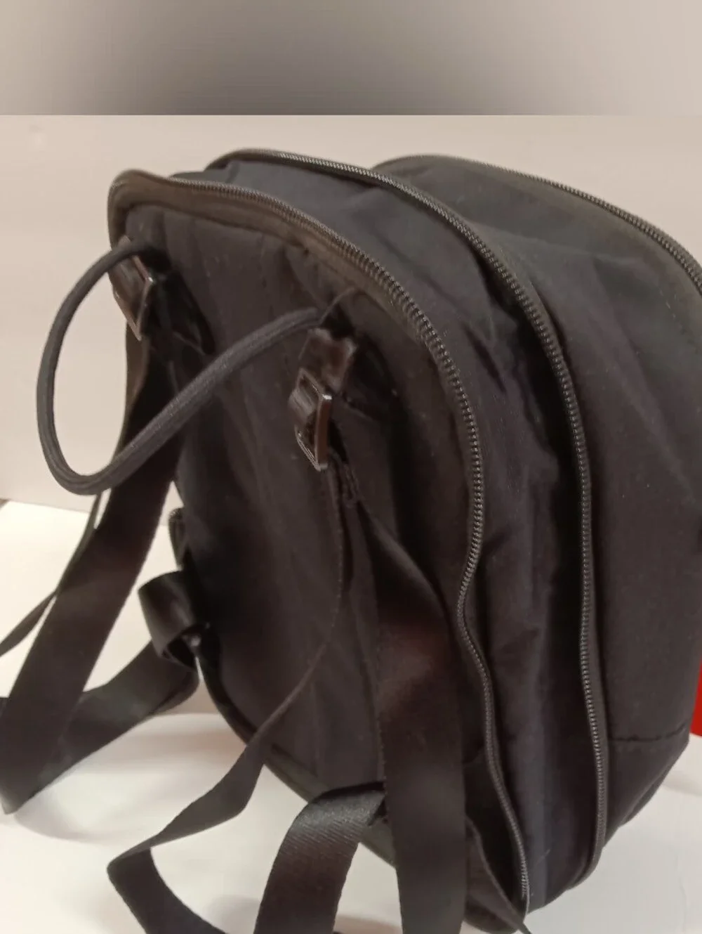 NWT Nike Mini Backpack Black & Tan Canvas